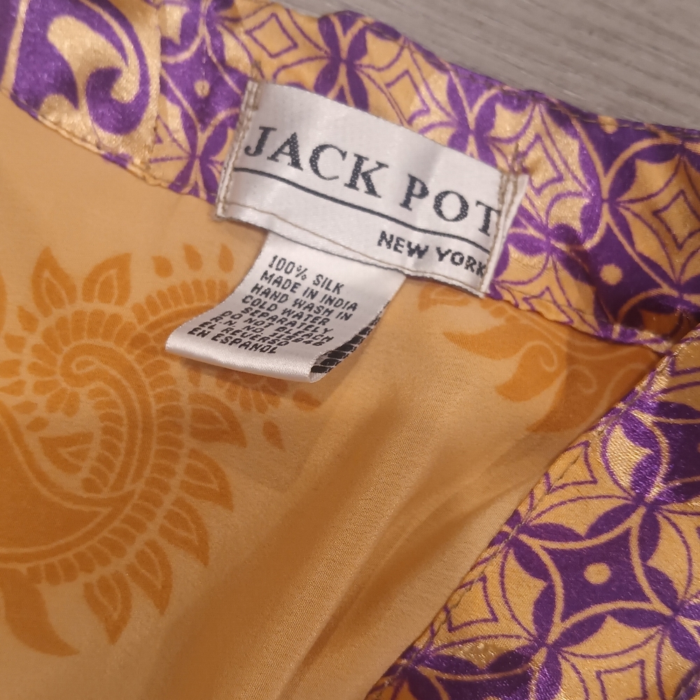 Jackpot 1990s silk women robe